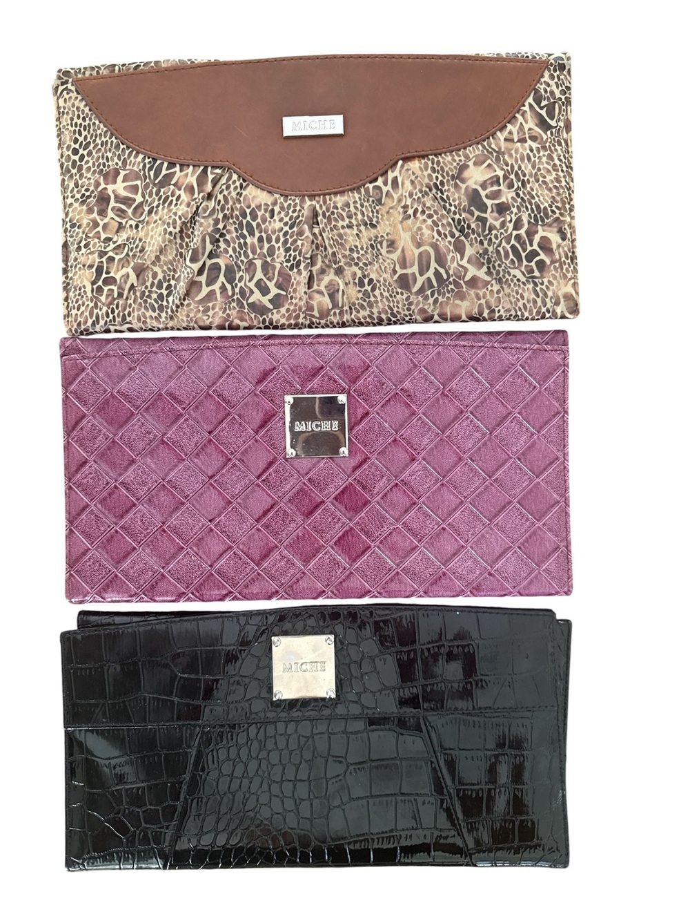 Y2K MICHE  Shoulder Bag with‎ Chain Handles 3 magnetic covers to make purses - Picture 4 of 9